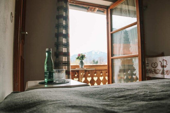 Bergblick Balkon - Zimmer Blauberge