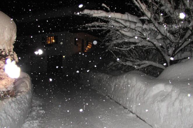 Wintermärchen bei Nacht