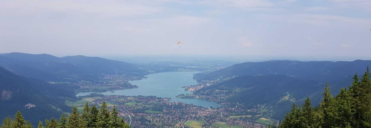 Blick vom Wallberg auf den Tegernsee