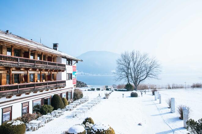 Ausblick in die Umgebung, Uferpromenade Bad Wiessee, Hotel Terrassenhof