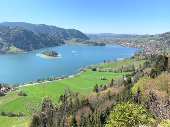 Schöne Höhenwanderung mit Blick über den Schliersee