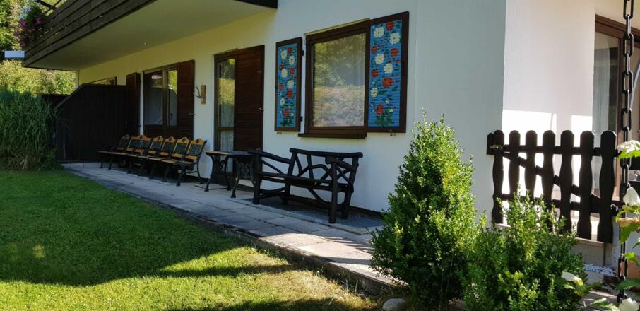 Blick auf die Westterrasse