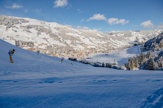 Ausblick ins Tal vom Perfeldhof aus