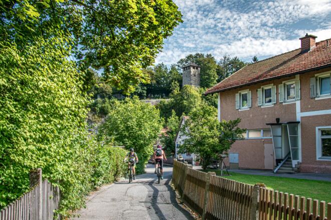 Radweg am Pulverturm Bad Reichenhall