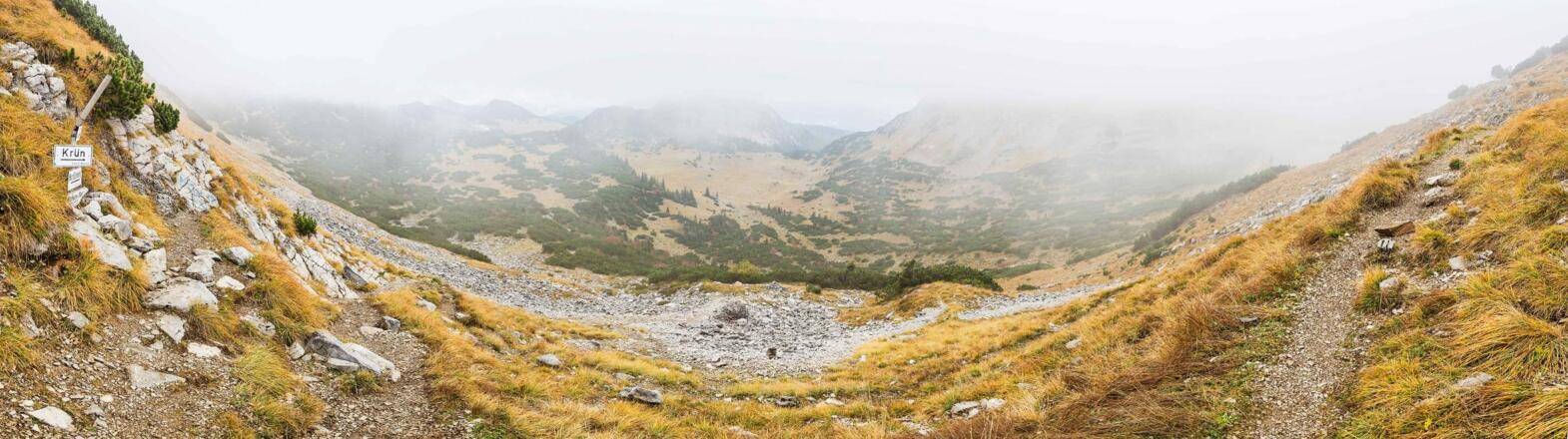 Panorama im Nebel