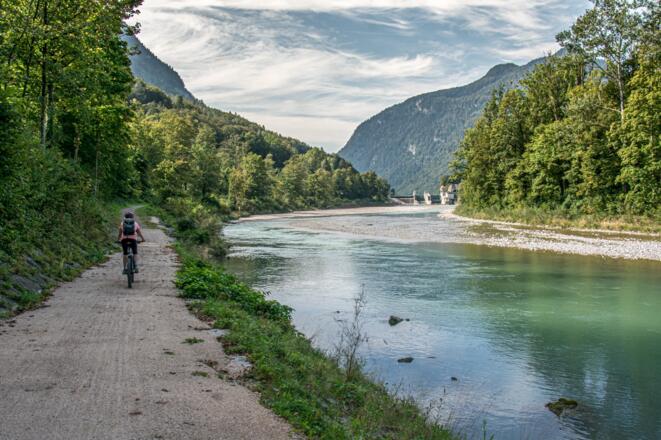 Radweg an der Saalach