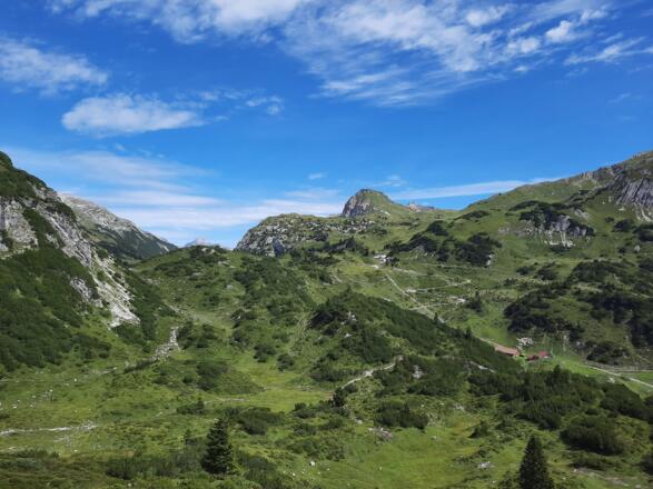 Auf dem Weg zurück zur Freiburger Hütte