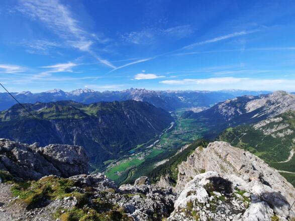 Blick talauswärts Richtung Braz, Bludenz und Walgau