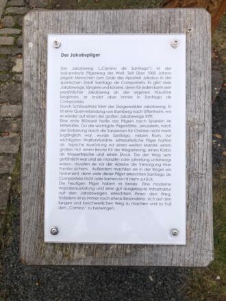 Schlüsselfeld - Infotafel über den Jakobusweg
