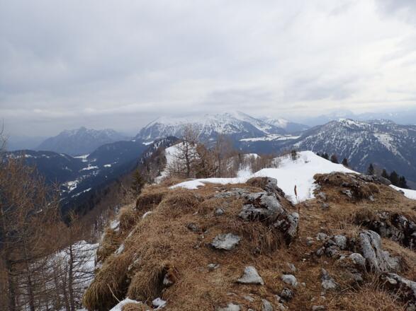 Rückblick zur Postalm bzw. Richtung Gamsfeld