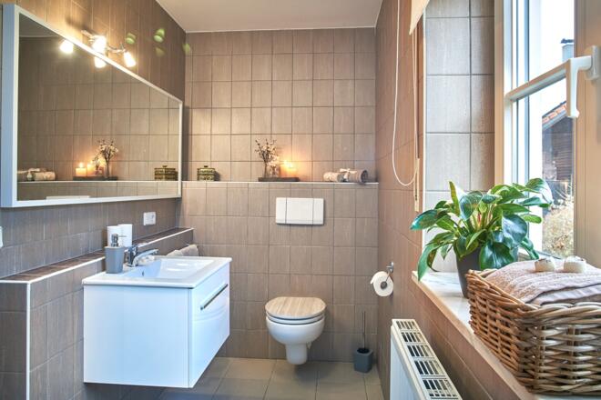 Ferienwohnung No1, Badezimmer