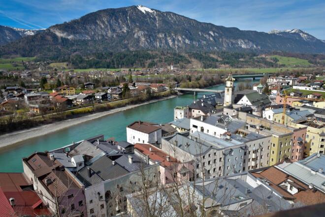 Egon Schiele Aussichtspunkt Blick auf Rattenberg