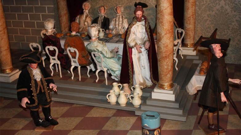 Barockkrippe, Frankenmarkt, Hochzeit zu Kanaan