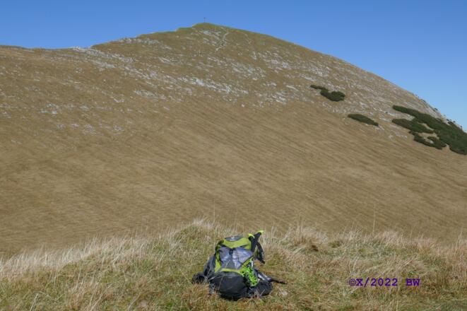 am Gipfel des Lausbichel: Blick zur Friederspitze