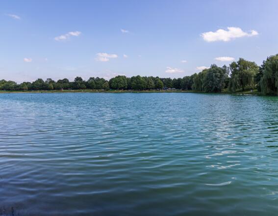 Blick auf den Emmeringer See