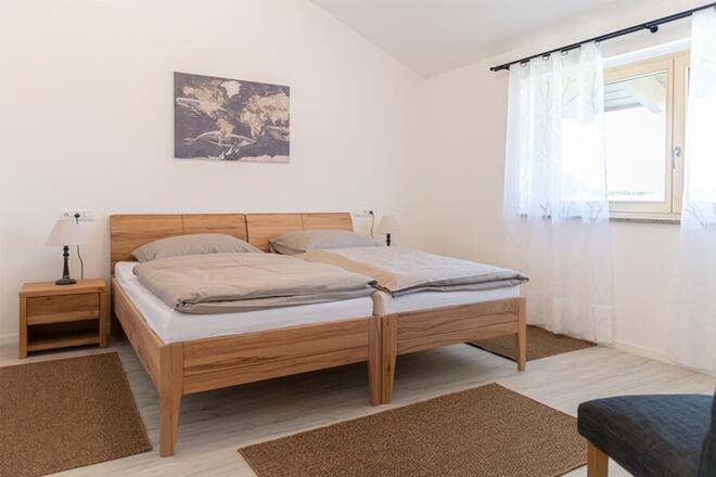 Schlafzimmer mit Möglichkeit die Betten auseinander zu stellen, Zur goldenen Gans