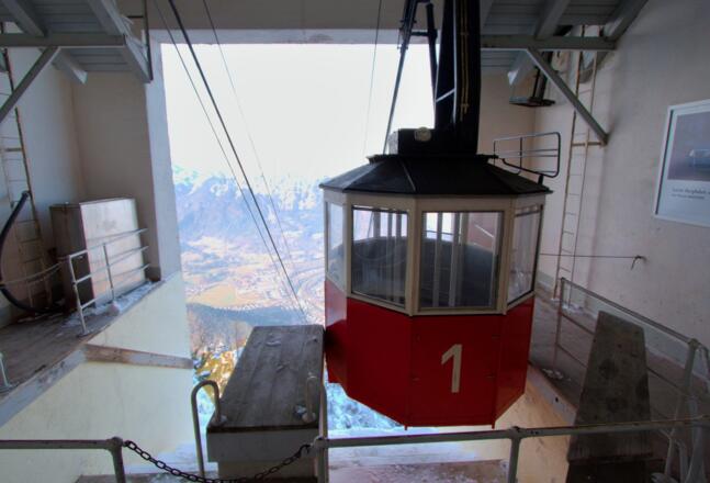 Bergstation der Predigtstuhlbahn.