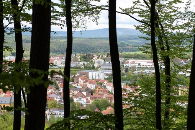 Ausblick auf Bad Kissingen vom Stationsberg