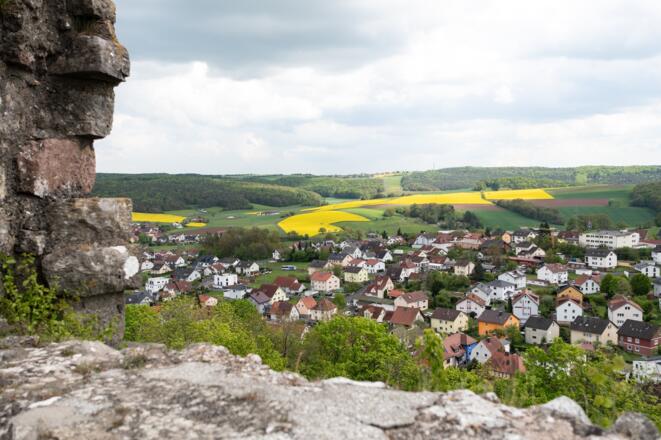 Ausblick von der Ruine der Burg Botenlauben