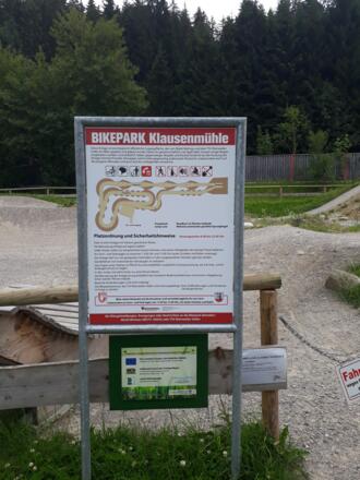 Pumptrack Weitnau-Klausenmühle Schild