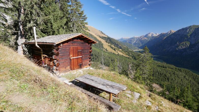 Ort zur Rast an der Heupille auf der Sattelebene