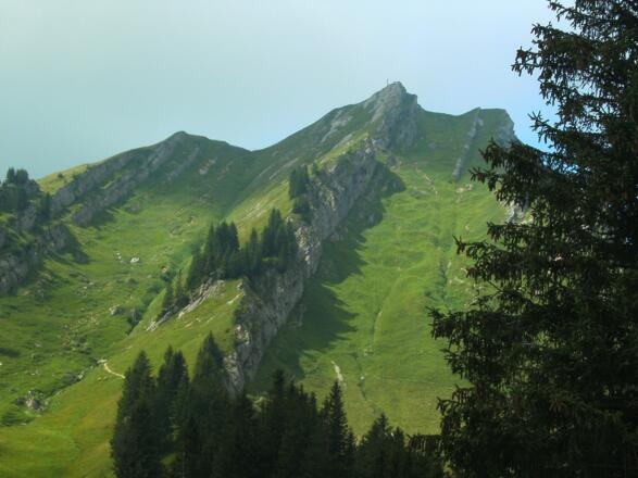 Blick auf das Rindalphorn von der Gündlesscharte