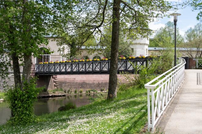 Arkadensteg Bad Kissingen im Frühling