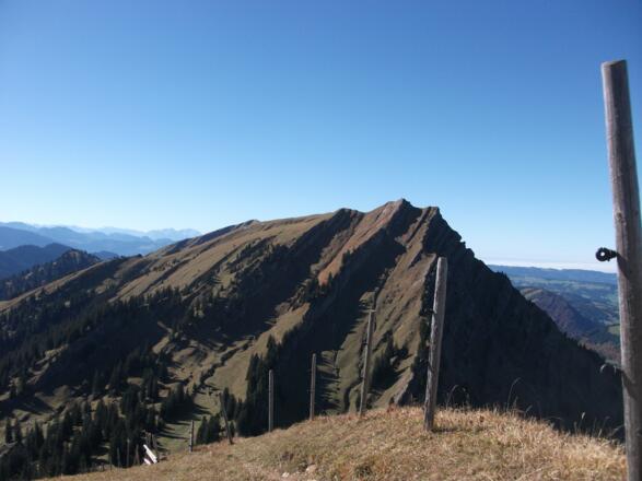 Blick vom Gündleskopf auf das Rindalphorn