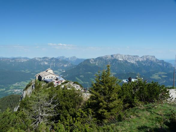 Aussicht vom Gipfel des Kehlsteins.