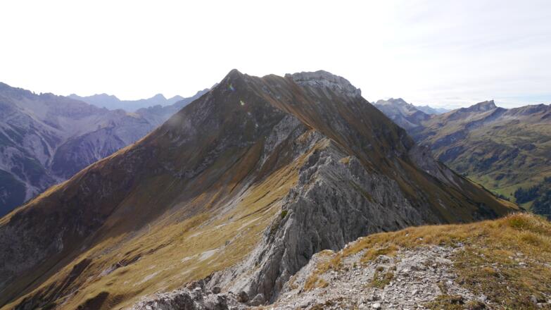 Blick auf Lärchwand und Glasfelderkopf