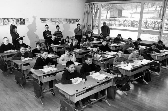 Volksschule im Jahr 1966