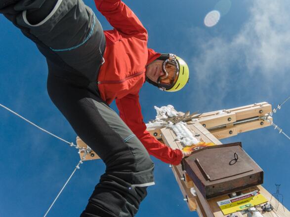 Gipfelselfie Stefan Stadler auf dem Seehorn.