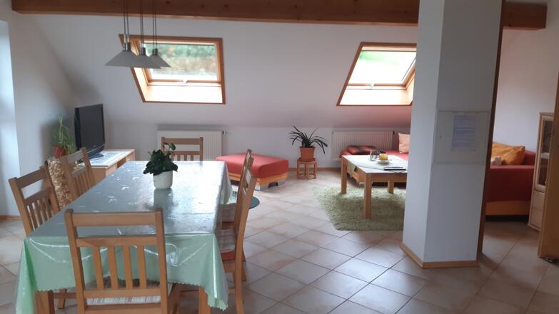 Wohnzimmer Ferienwohnung Mair