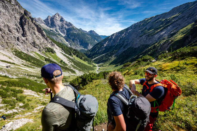 Blick nach Osten vom Hornbachjoch.
