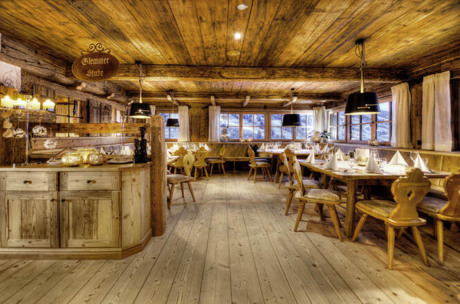 Das Restaurant Xandl-Stadl in Saalbach Hinterglemm