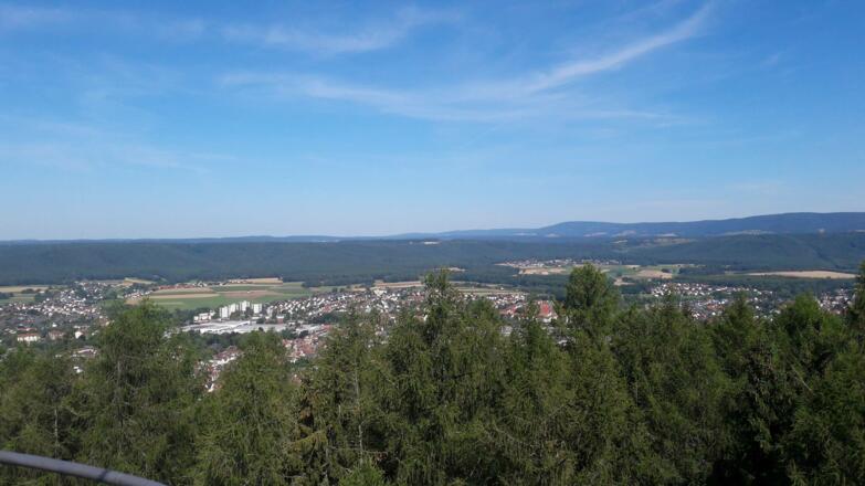Blick vom Prinzregententurm auf dem Muppberg