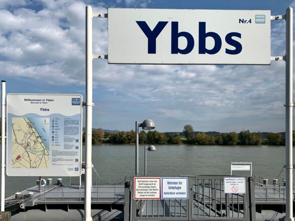 Schiffsanlagestelle in Ybbs an der Donau