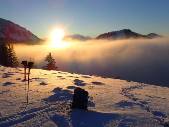 Sonnenuntergang genießen