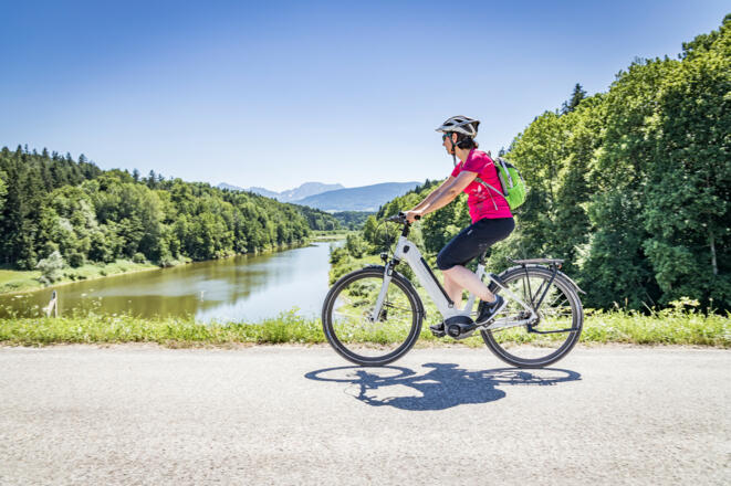 Radfahren am Surspeicher
