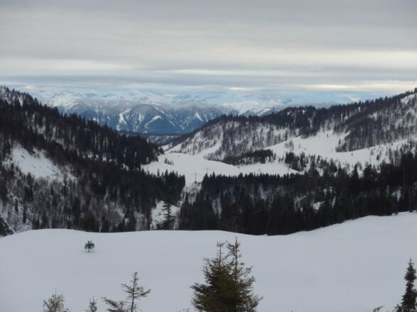 Ausblick vom Gschlössl nach Süden