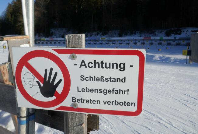 Biathlon-Schießstand in Kaltenbrunn