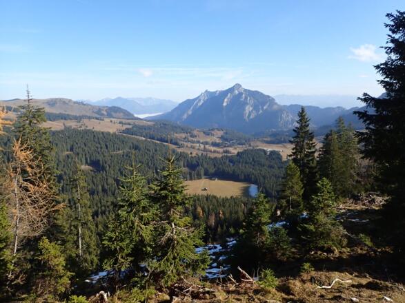 Ausblick vom Astegg zur Innerlienbachalm - Postalm und Rinnkogel