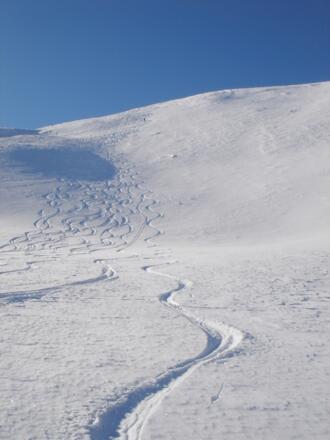 Abfahrt Nordostflanke