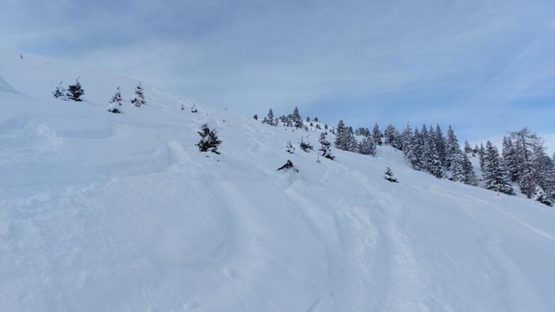weitläufiges Abfahrtsgelände