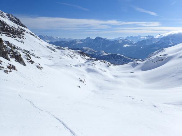 Der flache Teil des Schneekares