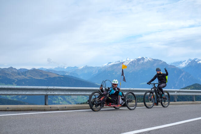 Ankunft am Jaufenpass