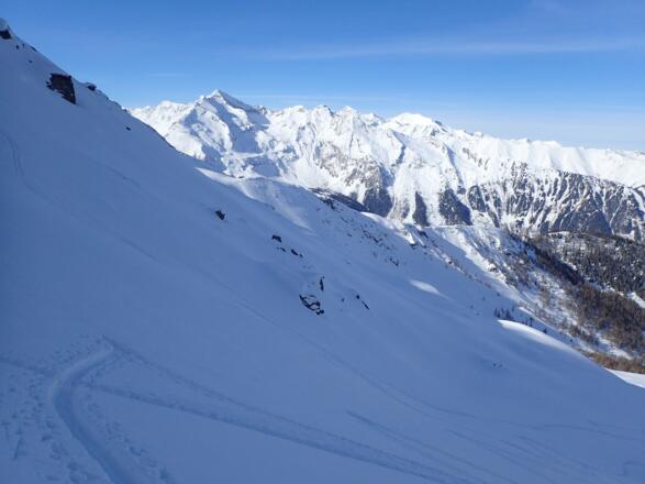 Edlenkopf, rechts hinten Wiesbachhorn und Hoher Tenn