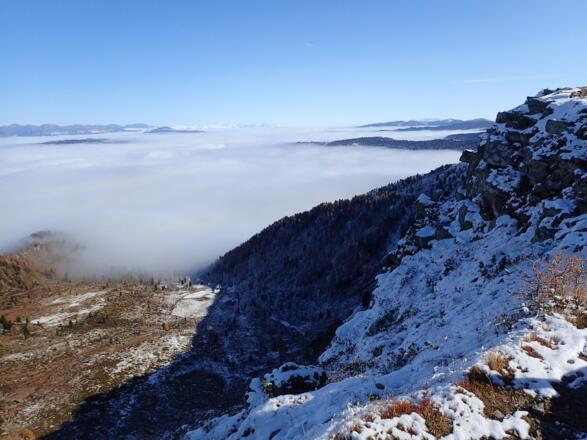 Tiefblick zur Platschalm
