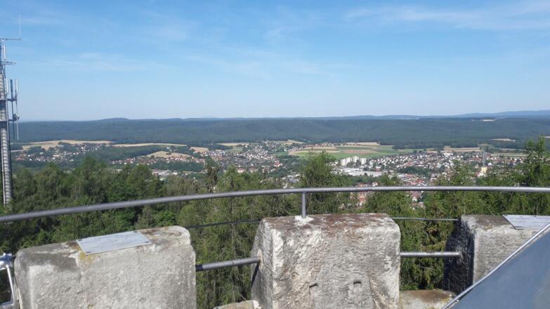 Blick vom Prinzregententurm auf dem Muppberg