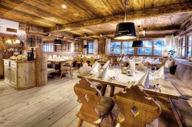 Das Restaurant Xandl-Stadl in Saalbach Hinterglemm